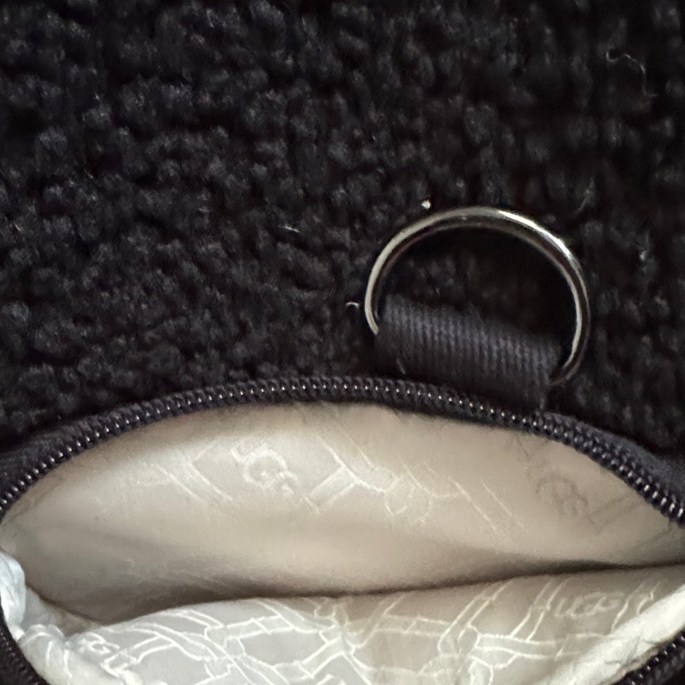 UGG Mini Black Fleece Backpack - Picture 5 of 5